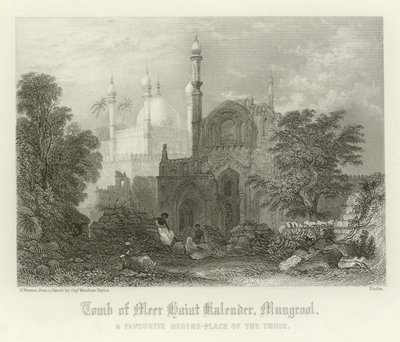 Tomb of Meer Haiat Kalender, Mungrool, India by Henry Warren